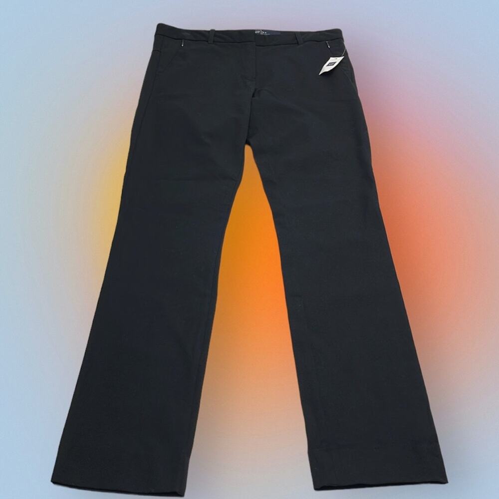 GAP Women’s 6 Black BI-STRETCH STOVEPIPE Ankle Pant - Picture 2 of 4
